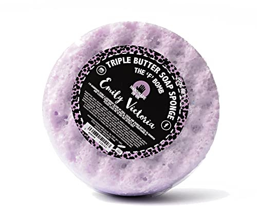 Emily Victoria The F Bomb Seifenschwamm mit 3 Buttern, orientalischer Blumenduft, 200 g