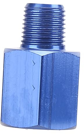 Adapter M12-Buchse auf 1/8 NPT-Stecker, NPT-Sensoranschluss-Konvertierung, blauer M12x1,25-Anschluss für Auto