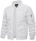 KEFITEVD Leichte Sommerjacke Herren Bomber Jacke Frühling Sommer Herrenjacke Übergangsjacke Herbst Weiß 2XL
