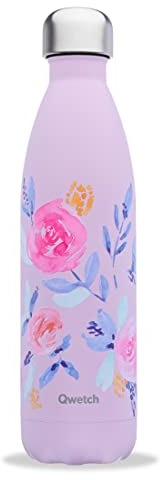 Qwetch - Bouteille Isotherme Originals Rosa 750ml - 24h Froid et 12h Chaud - Etanche, Sans BPA & Réutilisable - Gourde inox isotherme pour Sport, Voyage, Bureau, Randonnée