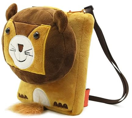 MIDSuN Umhängetasche für Kinder,Tier Schultertaschen,Kindergarten Umhängetasche für 2-5 Jährige Kindergarten Junge und Mädchen (Löwe)