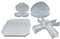 Sucasa 4-Piece Microwave Cooking Set with Bacon Plate, Potato Baker, Omelette Maker and Egg Poacher
