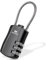 MERCURYAL Candado Maleta Viaje - Candado Taquilla - Candado Combinacion - Candado Maleta - Viajes Accesorios - Candados Maletas de Viaje, Mochila - Candado Taquilla Gimnasio (1, Negro)
