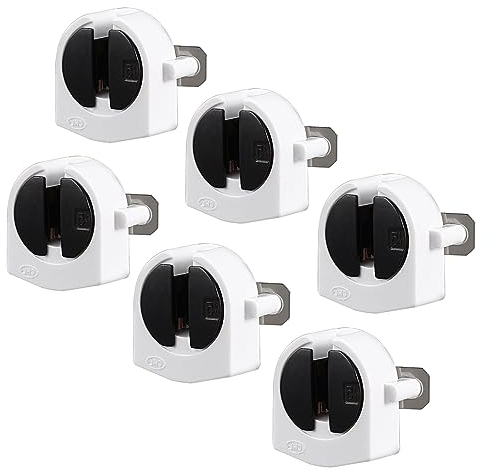 YOKIVE 6Stk Leuchtstoffröhre Licht Halterung T5 Lampe Fassung G5 Sockel Nicht überbrückt Fassung Licht Ersatzteile Ideal für Zuhause Büro (Weiß 2A AC 500V)