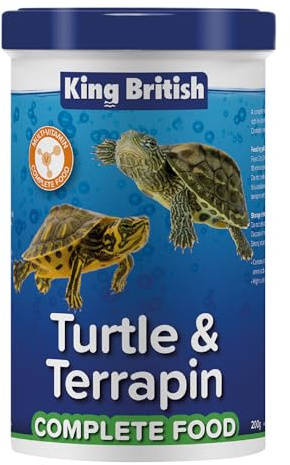 King British – Turtle & Terrapin Complete Food – 200g Tub – Rich in Vitamins & Minerals Natural Ingredients – Contains a Variety of Shrimp, Gammarus & Krill