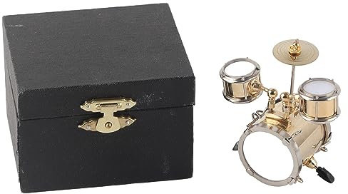 Glomora Mini-Schlagzeug-Ornament – ​​Nachbildung Eines Musikinstruments Mit Geschenkbox