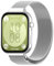 Hinnwer Métal Bracelet pour Huawei Watch Fit 4 / Watch Fit 4 Pro/Huawei Watch Fit 3, Acier Inoxydable Bracelets Magnétique Band Maille Métallique Remplacement Bracelet - Argent