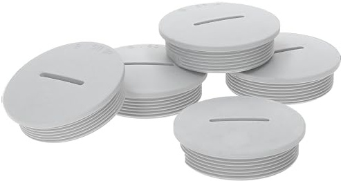 Pack of 5 Kalitec G4516210 M16 Blanking Plugs Plastic Round Light Grey I 20 mm Diameter I M16 Blanking Plug Set I Dust and Waterproof I IP65