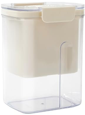 Pasdrucn 1.1L Griechischer Joghurt Strainer Mit Feder und Timer, ABS Joghurt Sieb mit Staubschutzhülle, Joghurt-Frischkäsebereiter, Joghurt Sieb mit Deckel,Wiederverwendbarer Joghurt Molke Separator