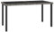 SDWEHO7 Gartentisch mit Glasplatte, Terrassentisch Balkontisch Wetterfest Garten Balkon Esstisch, Grau 140x70x73 cm