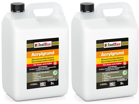 Isolbau Acryl-Grund - 10 L Wasserverdünnbares Grundiermittel für eine professionelle Grundierung Innen & Außen