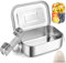 WuGU 850ml Fiambrera de Acero Inoxidable de Primera, Fiambrera a Prueba de Fugas con Partición Extraíble, Sin BPA, Lunch Box Hermetica con silicona, Fiambrera Adecuada para Niños y Adultos