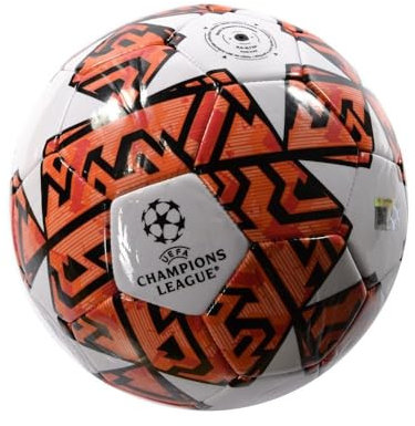 UEFA Champions League - Fußball Gemustert (5) (Weiß/Orange/Schwarz)