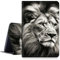 DIGTIALLL Case for Amazon Kindle Fire HD 10 Tablet (9th/7th/5th Generation,2019/2017/2015 Release) 10.1 PU Leather Smart Protective Cover with Auto Sleep/Wake,Lion