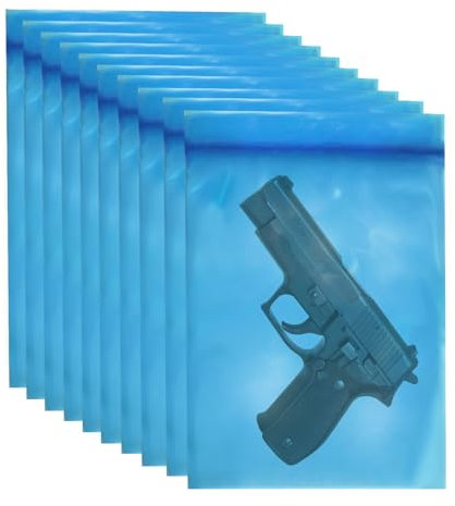 VCI Rust Prevention Zip Close Taschen mit Schusswaffe Rust-proof Protection Pack, Metall Storage Organizer für Kugel, Schmuck, Hardware, 13.7x17.7, 4mil, 10 Pcs (9.8x13.7)