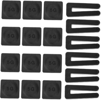 HOMOCONO 6 Set Fan Light Balance Clip Ceiling Fans Self Adhesive Fan Weights Fan Clips Fan Balancing Ceiling Fan Replacement Ceiling Fan Balancing Kit Plastic Black