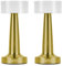 Krypton Rechargeable Table Lamp (Pack of 2) | Cordless, Metal Table Lamp with Touch Sensor 3 Stepless Dimming, Nightstand Desk Lamp | Rechargeable Battery up to 2 Hours | Type C Charging | Gold