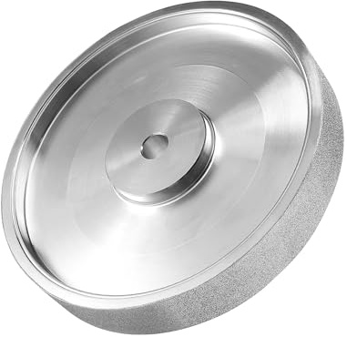 AILIMIAO CBN Grinding Wheel, 6Inch Dia x 1Inch Wide, with 1/2Inch Arbor, Diamond Grinding Wheel for Sharpening HSS, 240 Grit