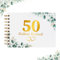 LOHAME Goldene Hochzeit Gästebuch 20 x 14 cm 50. Hochzeitstag Eukalyptus Buch 50 Jubiläum Erinnerungsbuch 50. Jahrestag Geschenk für Goldhochzeit Dekoration Gold Hochzeitsdeko(60 Seiten)