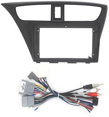 Marco De Panel De Navegación Fascia de radio de coche de 9 pulgadas/compatible con HONDA Civic Hatchback 2012-2017, reproductor de audio y video, kit de montaje de marco de 2 Din for panel de tablero
