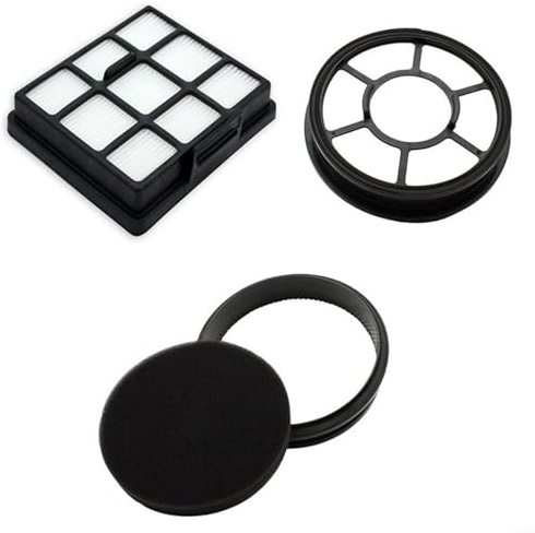 BlissfulAbode Lot de 2 filtres pour aspirateur compatibles avec VCM43B16H B07C41FMF1 2 filtres à poussière et 1 filtre d'échappement