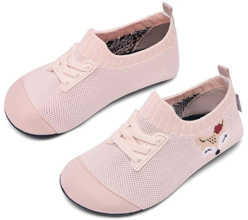 IceUnicorn Chaussons Enfants Garçons Fille Unisexe Pantoufles Bebe Chaussures Antidérapant Chaussette d'intérieur 23-32(Nude Pink, 22/23EU)