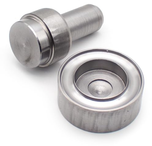 Toplionace Kit D'outils Professionnels pour œillets 30/40mm avec Base, Outil de Pose D'œillets et Rivets pour le Travail du Cuir, du Tissu et du Papier. (30mm)