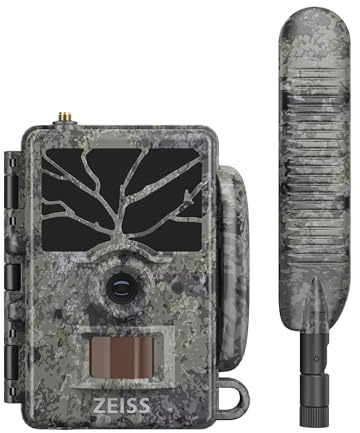 Zeiss Secacam 1 60° - Wildkamera mit Handyübertragung App, mit SIM Karte, mit Bewegungsmelder Nachtsicht, Überwachungskamera aussen, App-Steuerung, 3MP (bis 24MP interpoliert), 20m Reichweite