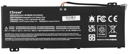CSrose AP18E8M AP18E7M Laptop Akku für Acer Nitro 5 AN515-43 AN515-54 AN517-51 AN517-52 7 AN715-51 Aspire A715-74G Predator Triton 300 PT315-51 Helios 300 PT315-52 PH315-53 PH317-53 Battery 15.4V