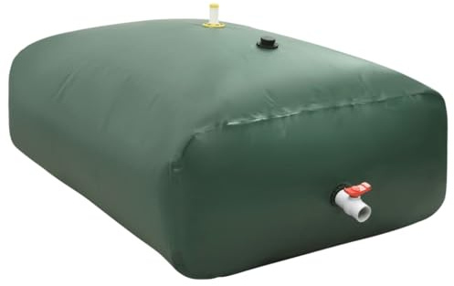 sephironlbb Serbatoio Acqua Pieghevole in PVC 5000L con Rubinetto Rettangolare 250x200x100cm Ideale per Irrigazione Giardino, Irrigatore Prato, Tubo Gocciolatore, Pompa e Serra