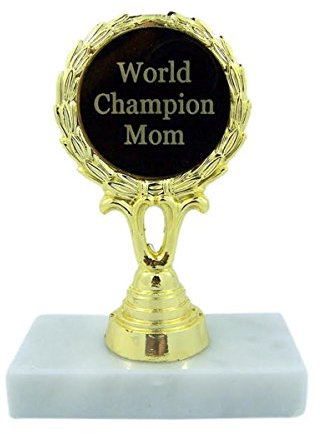 World Champion Mom Trophy Statue Award Geschenk, 5 1/10,2 cm