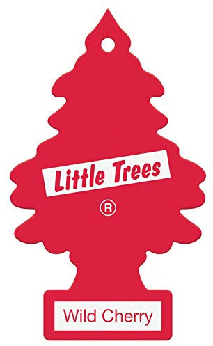 Little Trees Air Freshener Tree MTR0035B Wild Cherry Fragrance For Car Home Boat Caravan - 24 Pack
