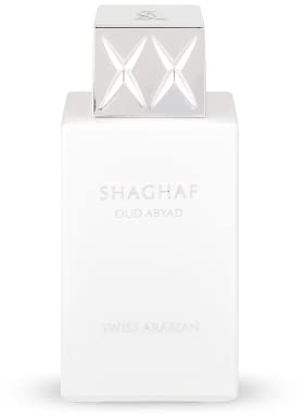 Swiss Arabian Shaghaf Oud Abyad Eau de Parfum Unisex 75ML - Ein kühner, würziger, balsamischer Duft mit Pfeffer, Weihrauch und reichhaltigem Oud - Ein Zeichen von Leidenschaft und Eleganz