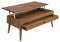 HOGAR24 ES - Alice - Mesa de Centro Elevable con Cajón Deslizante Diseño Vintage, Madera Maciza Natural. 100cm x 50cm x 47cm