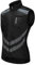 WOSAWE Veste Haute visibilité Hommes Coupe-Vent Ultraléger Respirant Gilet Réfléchissant avec Poches pour Course à Pied ou Vélo (BL208 Noir L)