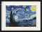 1art1 Vincent Van Gogh Poster Die Sternennacht, 1889 Gerahmtes Bild Mit Edlem Passepartout | Wand-Bilder | Im Bilderrahmen 80x60 cm