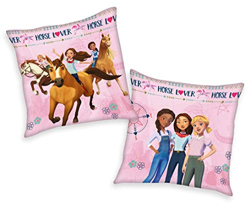 Herding Spirit Wild und Frei Pferde Deko Kissen Kuschelkissen 40x40 cm, gefüllt