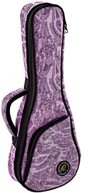 Ortega Guitars Jean Ukulele Gigbag - Sopran Ukulele Tasche - Höhe 56 cm - Breite 19 cm - Mit Schultergurten - Baumwolle / Leinen, Lila (OUB-SO-PUJ)