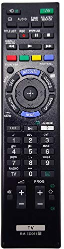 Leankle Mando a Distancia RM-ED061 para Sony Televisores KDL-32W705B/ 32W706B/ 40W605B/ 42W705B/ 42W706B/ 42W805B/ 48W585B/ 48W605B/ 50W705B/ 50W706B/ 50W805B/ 55W805B/ 60W605B/ 60W855B