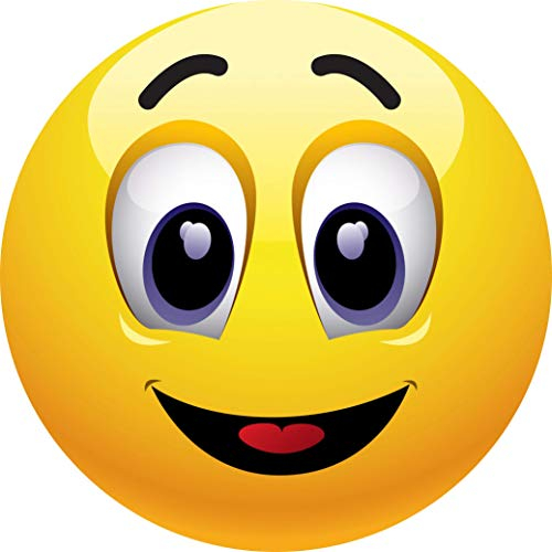 Edition Colibri Mousepad/Mauspad: Smiley, Emoticon Ø 22 cm aus extrem reissfestem Spezialkautschuk mit stark haftender Unterseite für optimalen Halt (Motiv 131)