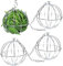 Alalzone 4 Stück Pet Gras Ball Edelstahl, Heuball zum Aufhängen, Kleintiere Spielzeug Ball, Heuball aus Pet Spielzeug für Meerschweinchen, Hamster, Ratten, Kaninchen Nager Fuer