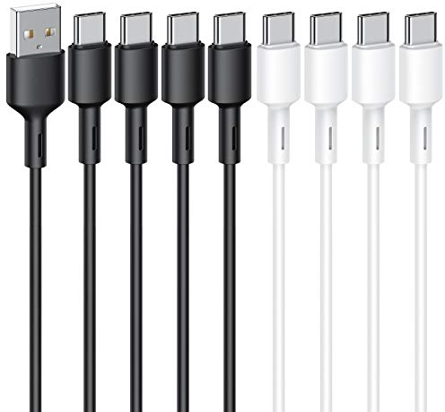 Cavo USB C 1 m 8 Pezzi TPE Cavo di Ricarica e Dati USB tipo C Compatibile con Samsung Galaxy S10 S9 S8 Plus, Huawei P30 P20, Google Pixel, Sony Xperia XZ, OnePlus 6T, LG G5 G6