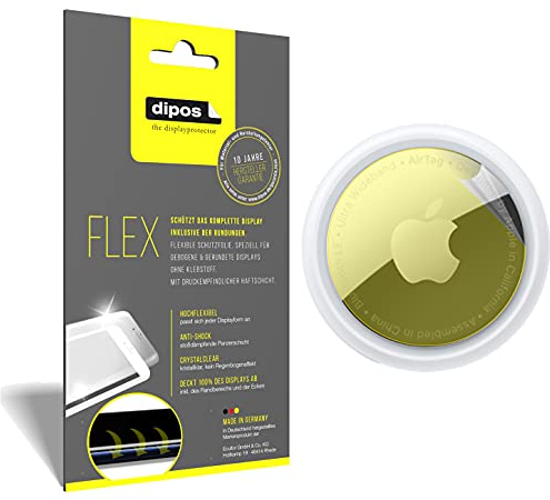 dipos I 3X Schutzfolie 100% kompatibel mit Apple AirTag (2021) Folie I 3D Full Cover Displayschutzfolie