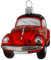 Hamburger WEIHNACHTSKONTOR® - Christbaumschmuck - VW Käfer Cabrio rot schwarz