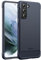 JETech Slim Fit Case Compatible with Samsung Galaxy S21 5G 6.2-Inch, Thin Phone Cover with Shock-Absorption and Carbon Fiber Design (Blue)
