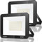 TASINUO Faretto LED da Esterno 50W 2 Pezzi, Faro LED Esterno IP67 Impermeabile, 5000LM 7000K Super Luminoso Bianco Freddo Luce di Sicurezza per Giardino, Garage, Cortile, Terrazza, Patio