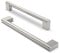 FURNIWARE 10 Stück Möbelgriffe, 192mm Bohrlochabstand Edelstahl Möbelgriffe Schrankgriffe Küche Kabinett Griff Verwendet für Türgriff der Badezimmertür Kleiderschrank(Gebürstetes Satin-Nickel)