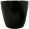 AMOS 14cm Round Indoor Outdoor Flower Plant Pot Black