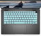 Silicone Keyboard Cover Skin for 15.6 Dell Latitude 7520 9510 9520, 14 Dell Latitude 5420 5430 5431 7410 7420 7430 9420 9430 Laptop Keyboard Protective Skin (Mint)