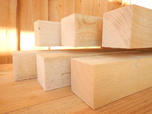 Stake Fichte Tanne 10x10 cm Kantholz Pfosten Pfahl sägerau Bauholz 100cm Länge (8)